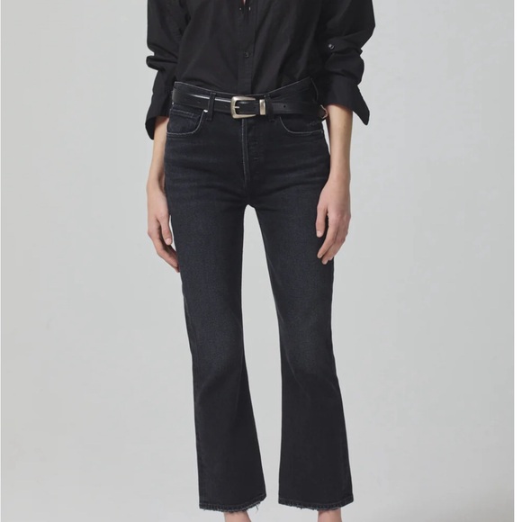citizen of humanity cropped flared jeans - Picture 2 of 3